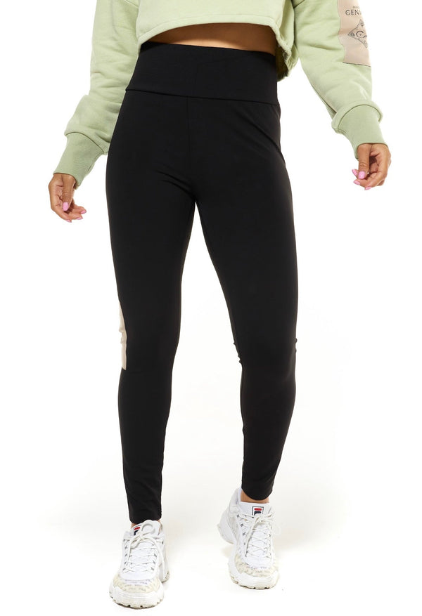 Polainas negras del Activewear de las mujeres