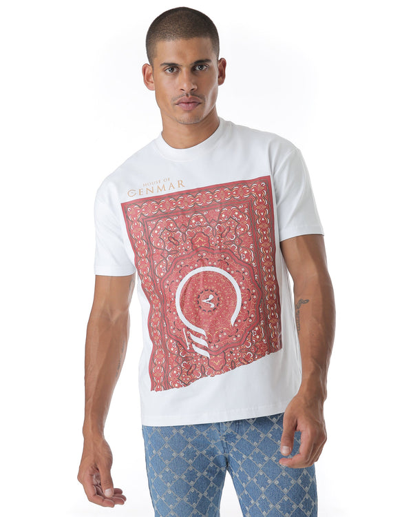 White Cenmar Carpet T-Shirt