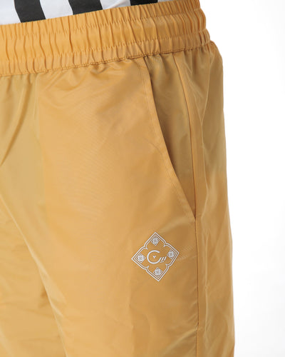 Mustard Cuffed sleeves & pants in a lightweight fabric.